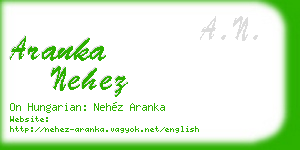 aranka nehez business card
